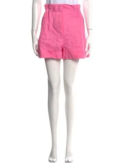 Pre-owned Aje Linen Mini Shorts In Pink