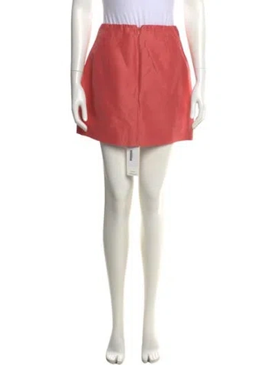 Pre-owned Aje Linen Mini Skirt In Pink