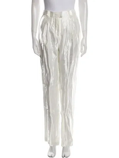 Pre-owned Aje Linen Straight Leg Pants W/ Tags In White