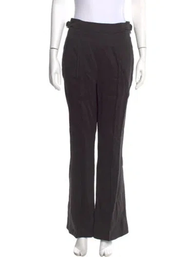 Pre-owned Aje Linen Wide Leg Pants In Gray