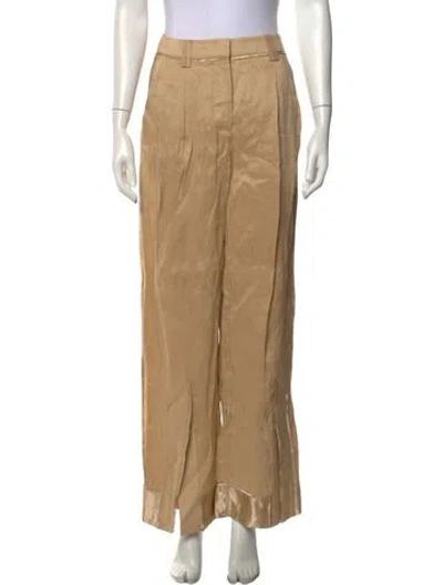 Pre-owned Aje Linen Wide Leg Pants In Neutrals