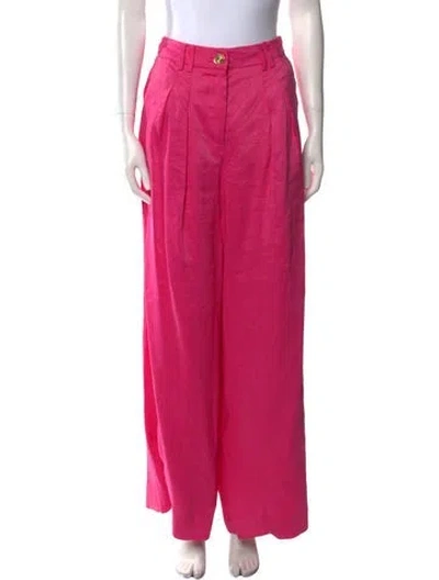 Pre-owned Aje Linen Wide Leg Pants W/ Tags In Pink