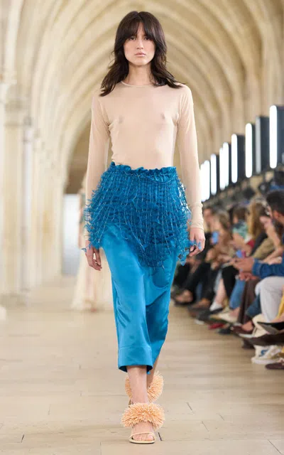 Aje Lola Embellished Mini Skirt In Blue