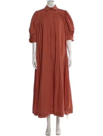 Pre-owned Aje Long Dress In Orange