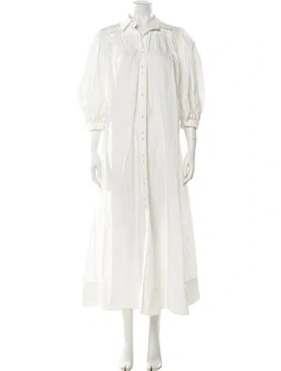 Pre-owned Aje Long Dress In White