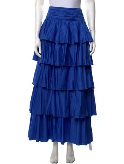 Pre-owned Aje Long Skirt In Blue