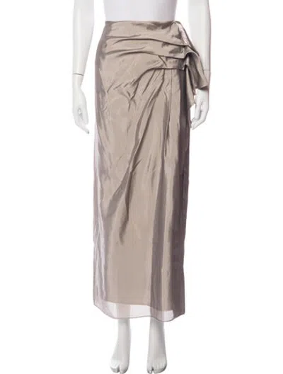Pre-owned Aje Long Skirt In Neutrals
