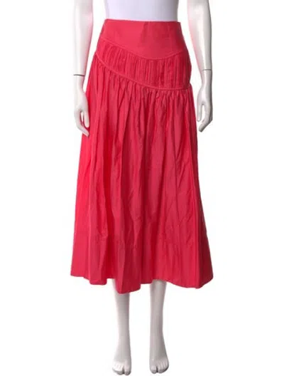 Pre-owned Aje Long Skirt In Pink