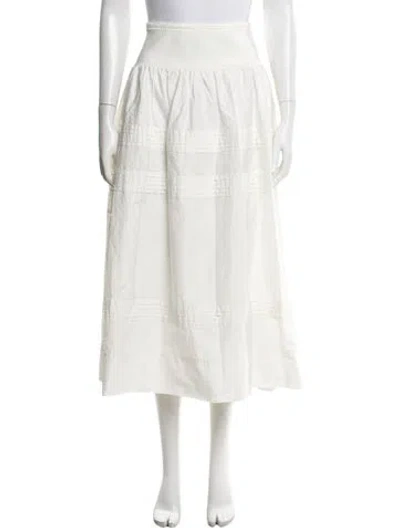 Pre-owned Aje Long Skirt In White