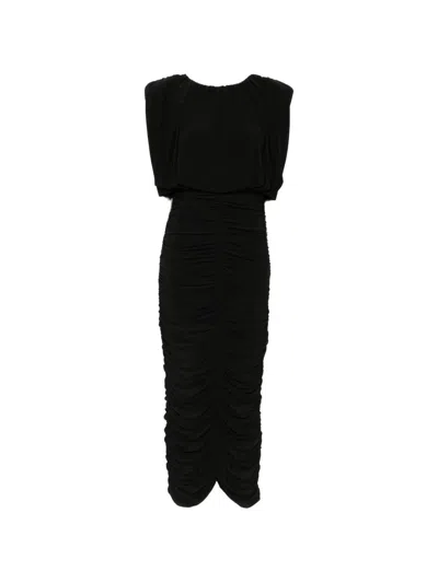 Aje Lunaria Jersey Midi Dress In Black