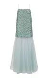 Aje Magnolia Midi Dress - In Green