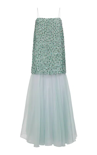 Aje Magnolia Midi Dress - In Blue