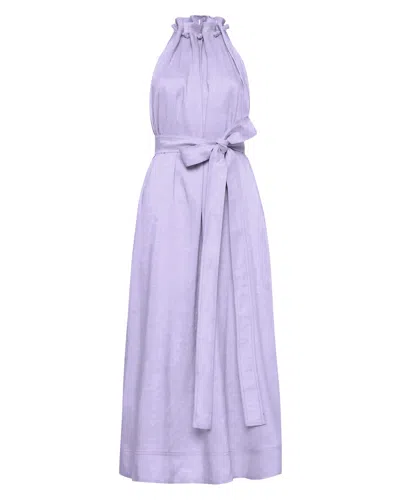 Aje Mariel Trapeze Midi Dress In Purple