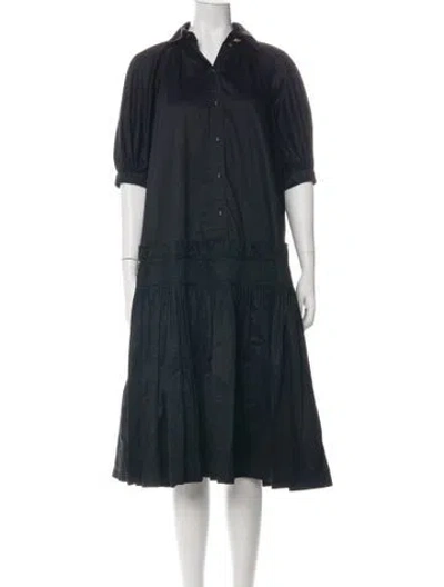 Pre-owned Aje Midi Length Dress In Black