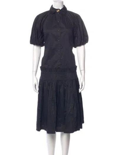 Pre-owned Aje Midi Length Dress In Blue