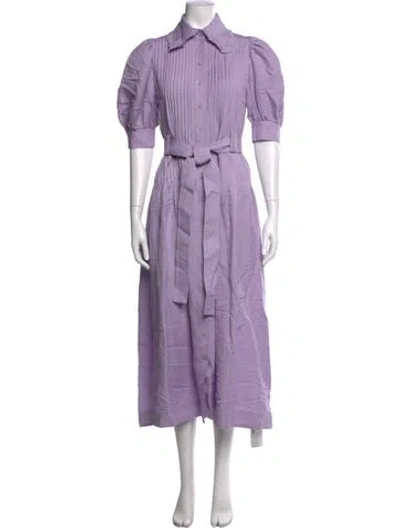 Pre-owned Aje Midi Length Dress In Purple