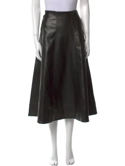 Pre-owned Aje Midi Length Skirt In Black