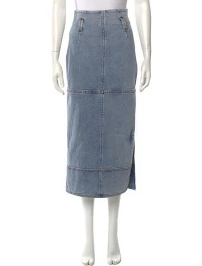 Pre-owned Aje Midi Length Skirt In Blue