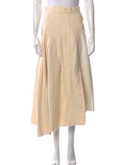 Pre-owned Aje Midi Length Skirt In Neutral