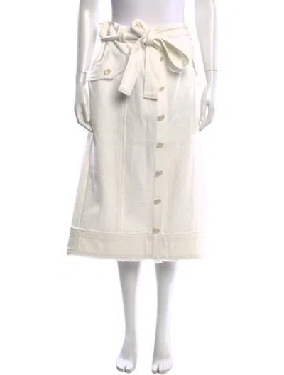 Pre-owned Aje Midi Length Skirt In Neutrals