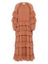 Aje Mina Ruffled Tiered Maxi Dress