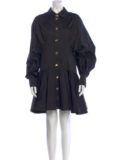 Pre-owned Aje Mini Dress In Black