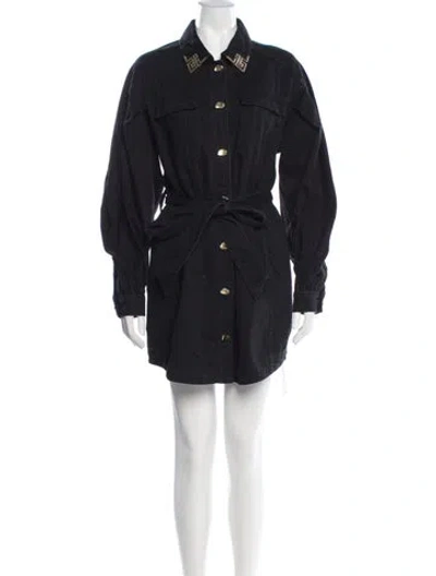 Pre-owned Aje Mini Dress In Black