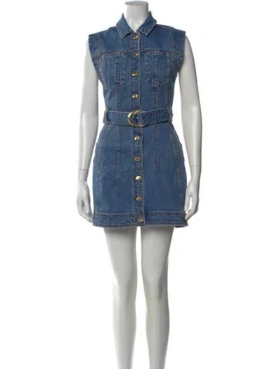 Pre-owned Aje Mini Dress In Blue
