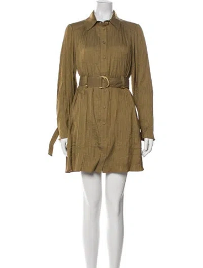 Pre-owned Aje Mini Dress In Brown