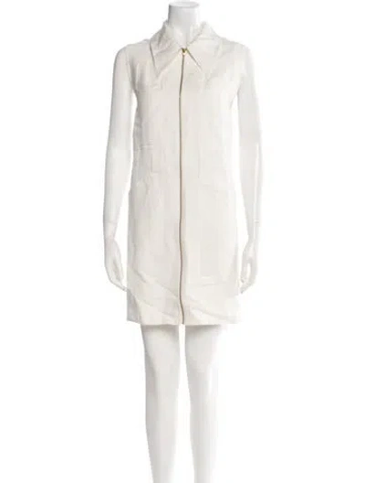 Pre-owned Aje Mini Dress In Neutral