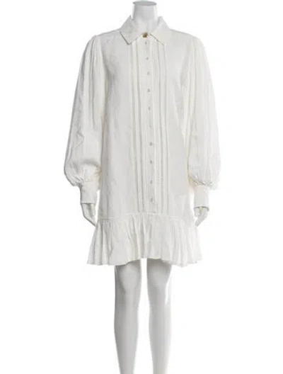 Pre-owned Aje Mini Dress In Neutrals