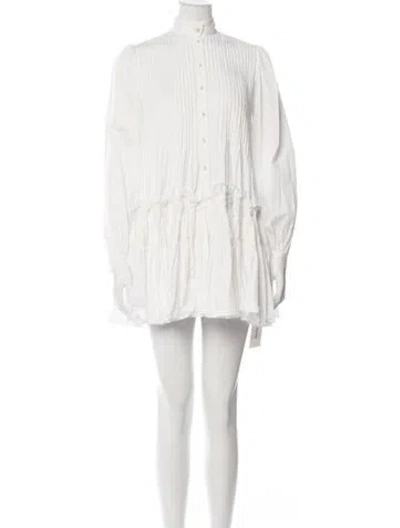 Pre-owned Aje Mini Dress In Neutrals