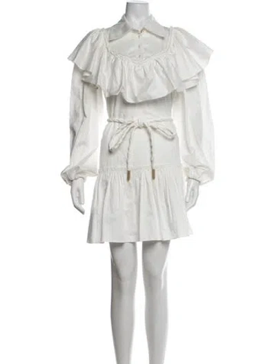 Pre-owned Aje Mini Dress In Neutrals