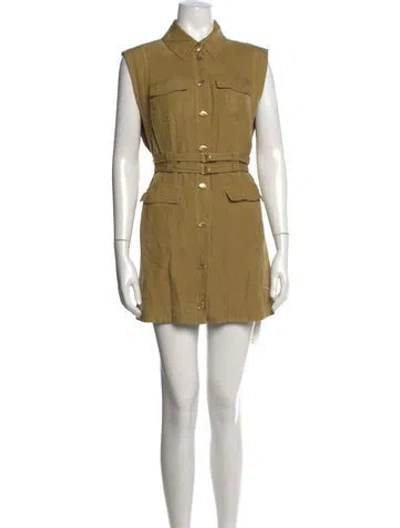 Pre-owned Aje Mini Dress In Neutrals