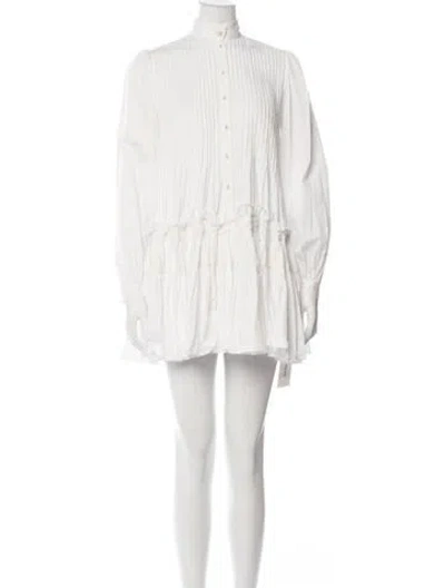 Pre-owned Aje Mini Dress In Neutrals