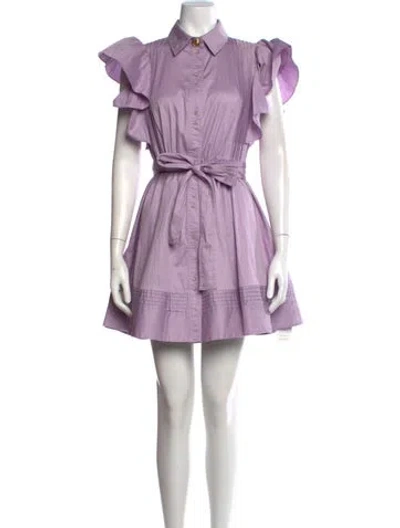 Pre-owned Aje Mini Dress In Purple