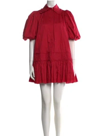 Pre-owned Aje Mini Dress In Red