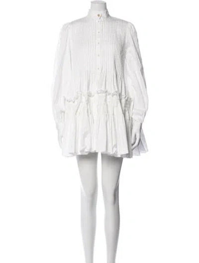Pre-owned Aje Mini Dress In White