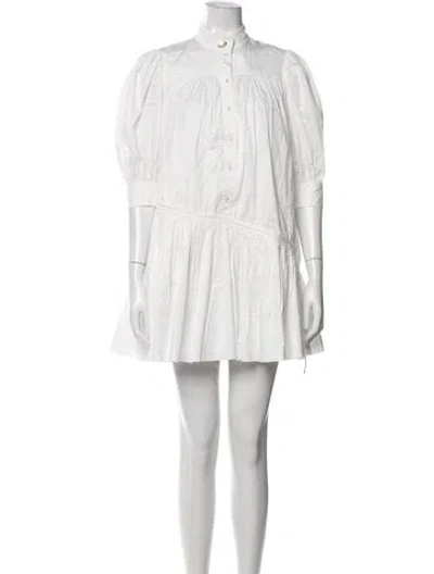 Pre-owned Aje Mini Dress In White