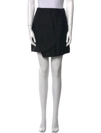 Pre-owned Aje Mini Skirt In Black