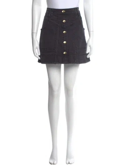 Pre-owned Aje Mini Skirt In Black