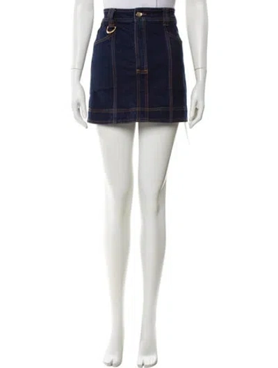 Pre-owned Aje Mini Skirt In Blue