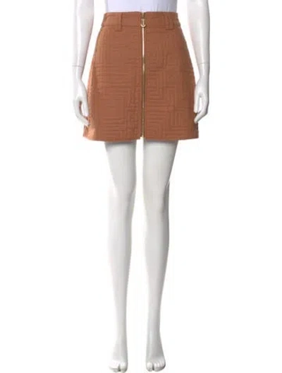 Pre-owned Aje Mini Skirt In Brown