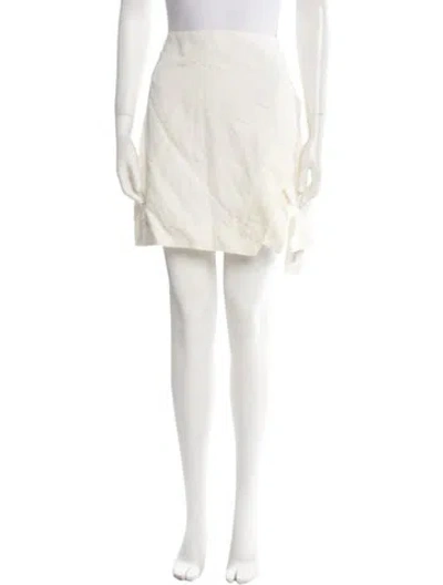 Pre-owned Aje Mini Skirt In Neutral