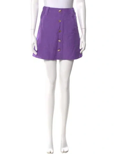 Pre-owned Aje Mini Skirt In Purple