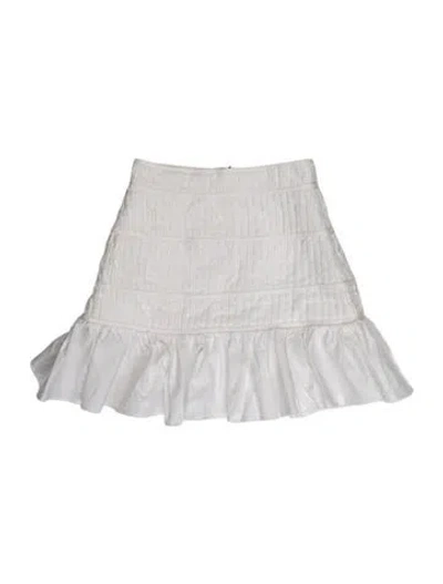 Pre-owned Aje Mini Skirt In White