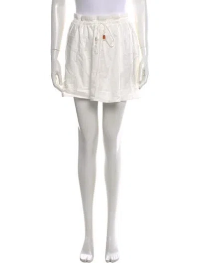 Pre-owned Aje Mini Skirt In White