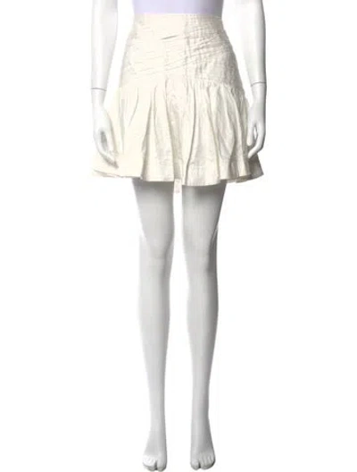 Pre-owned Aje Mini Skirt In White