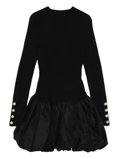 Aje Moonlight Puffball-hem Dress In Black