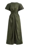 Aje Movement Knotted Midi Dress - In Green